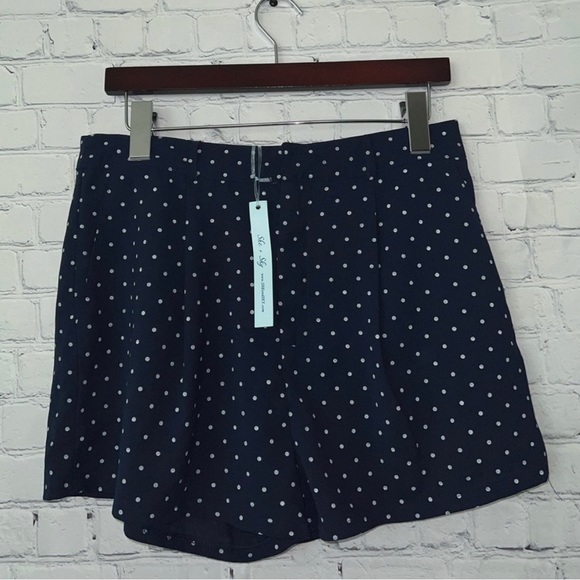 NWT Navy White Polka Dot She + Sky High Waist Shorts - Picture 7 of 7
